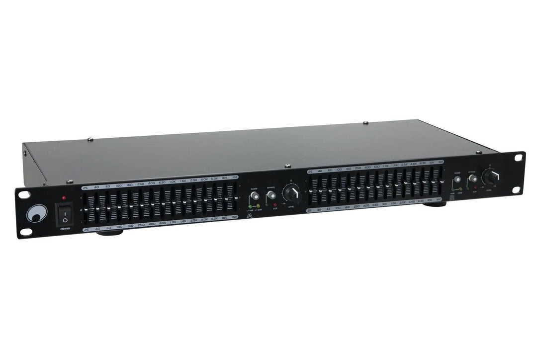 Omnitronic GEQ-2150 2x 15 Kaistan Graafinen Taajuuskorjain