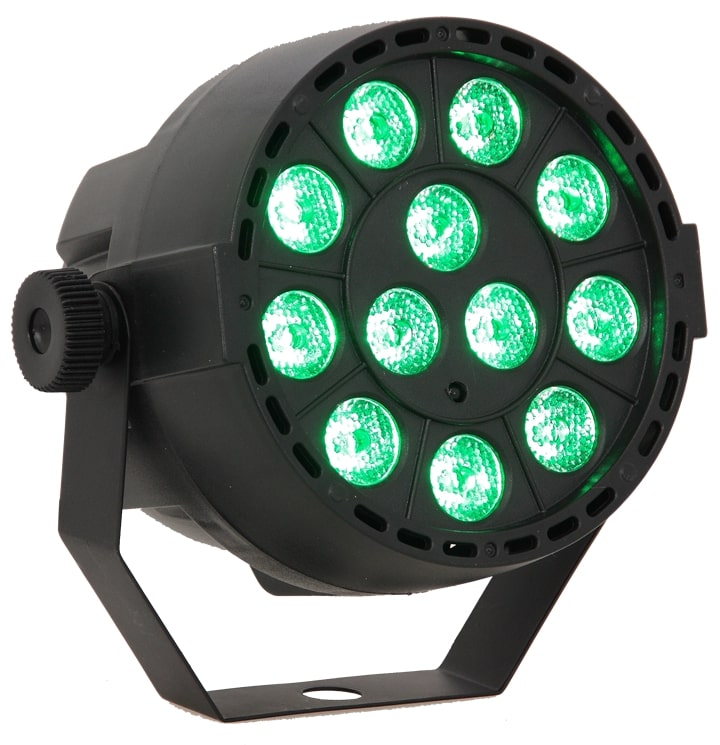 LED Spot Moniväri kaukosäätimellä (12x3W)