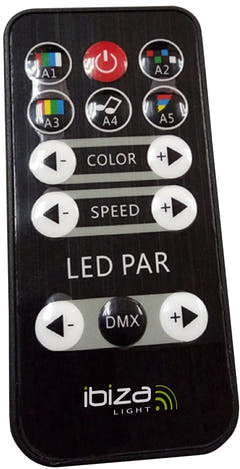 LED Spot Moniväri kaukosäätimellä (12x3W)