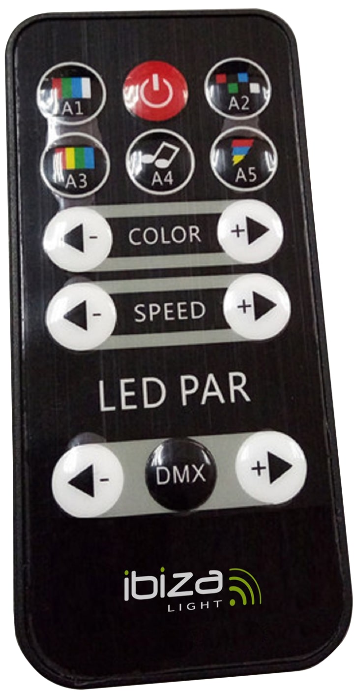LED Spot Moniväri kaukosäätimellä (12x3W)