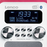 Lenco PDR-051 DAB+ Radio (vaaleanpunainen/valkoinen)