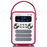 Lenco PDR-051 DAB+ Radio (vaaleanpunainen/valkoinen)