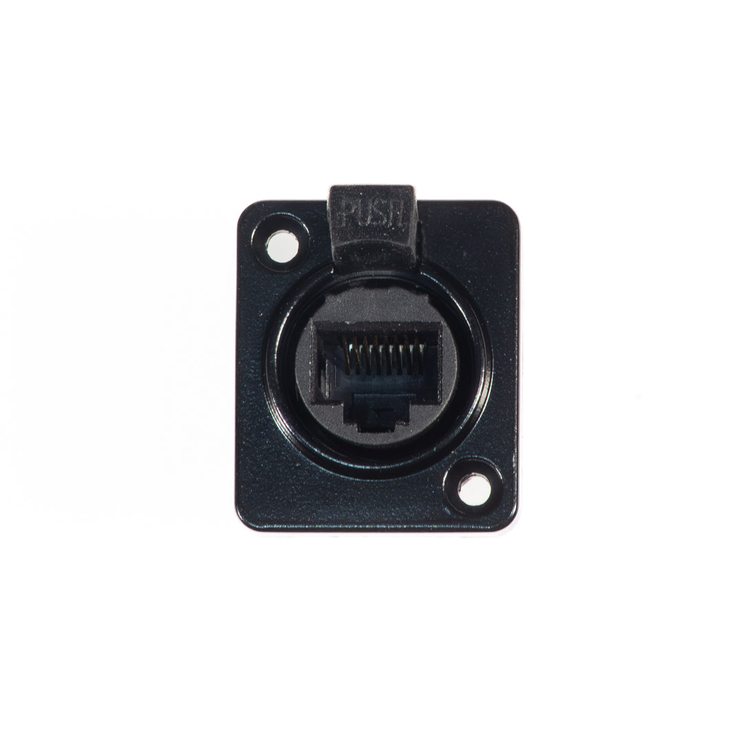 Perfex RJ45 Chassis Liitin (Musta)
