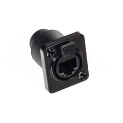 Perfex RJ45 Chassis Liitin (Musta)