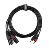 Perfex XLR uros Phono RCA-kaapeli (6m)