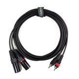 Perfex XLR uros liitin RCA kaapeli (3m)
