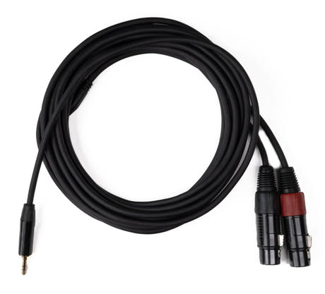 MINIJACK 3,5mm TRS uros - 2x XLR naaras (6m)