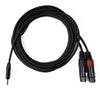 MINIJACK 3,5mm TRS uros - 2x XLR naaras (6m)