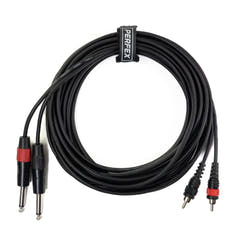 Perfex 2x Jack 2x Phono RCA-kaapeli (6m)