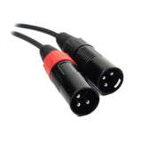 Perfex 2x XLR uros liitin 3,5mm minijakki kaapeli (3m)