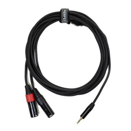 Perfex 2x XLR uros 3,5mm Minijack-kaapeli (6m)
