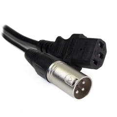 Perfex XLR & IEC Virtakaapeli (Ääni, 5m)