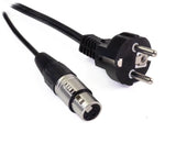 Perfex Schuko & XLR Kombikabel (Audio, 1,5m)