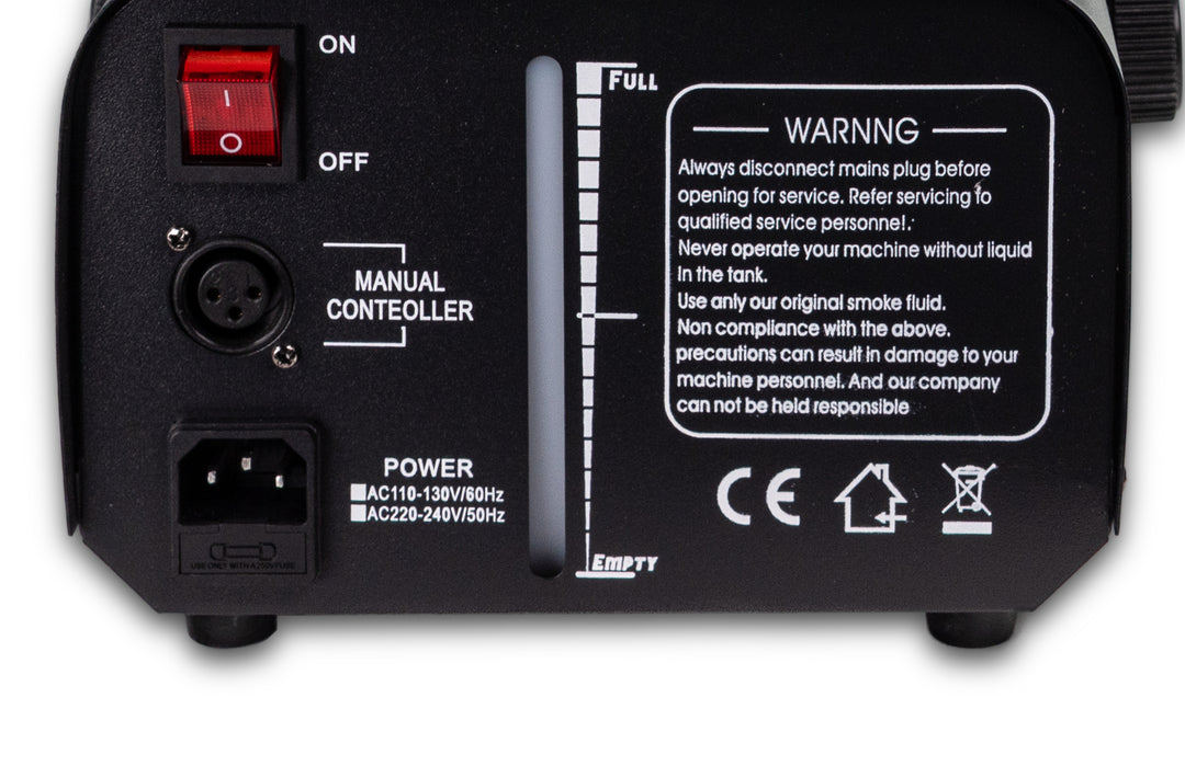 Marconi 1200W 6 LED Fog Machine Bundle