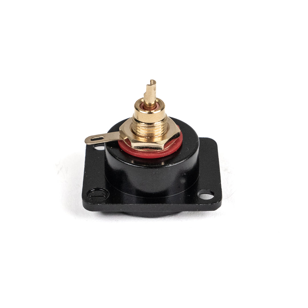 Perfex RCA Phono Hun Chassis Stik (Punainen, Musta)