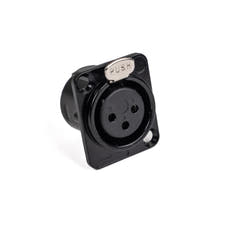 Perfex XLR Hun Chassis Stik (Musta)