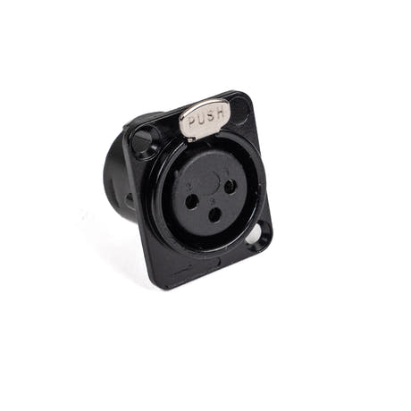 Perfex XLR Hun Chassis Stik (Musta)