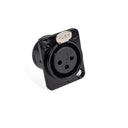 Perfex XLR Hun Chassis Stik (Musta)