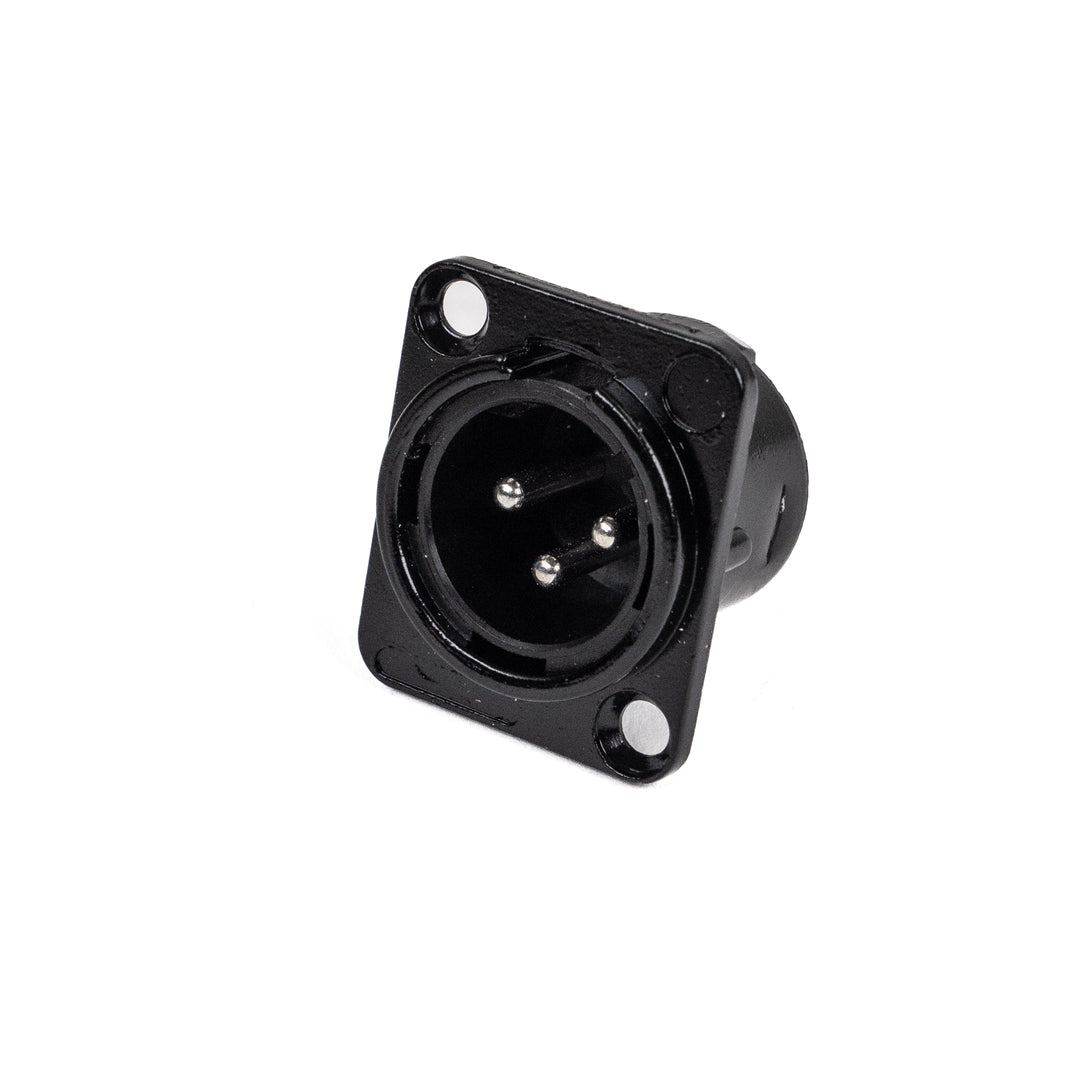 Perfex XLR Han Chassis Stik (Musta)