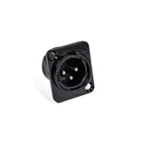 Perfex XLR-uros liitin (musta)