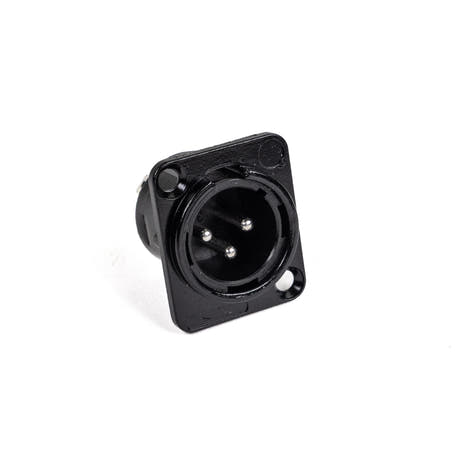Perfex XLR Han Chassis Stik (Musta)
