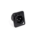 Perfex XLR Han Chassis Stik (Musta)