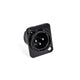 Perfex XLR Han Chassis Stik (Musta)