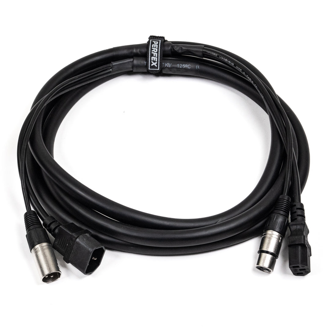 Perfex IEC & XLR Monikotslit (DMX, 3m)