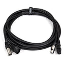 Perfex IEC & XLR Monikotslit (DMX, 3m)