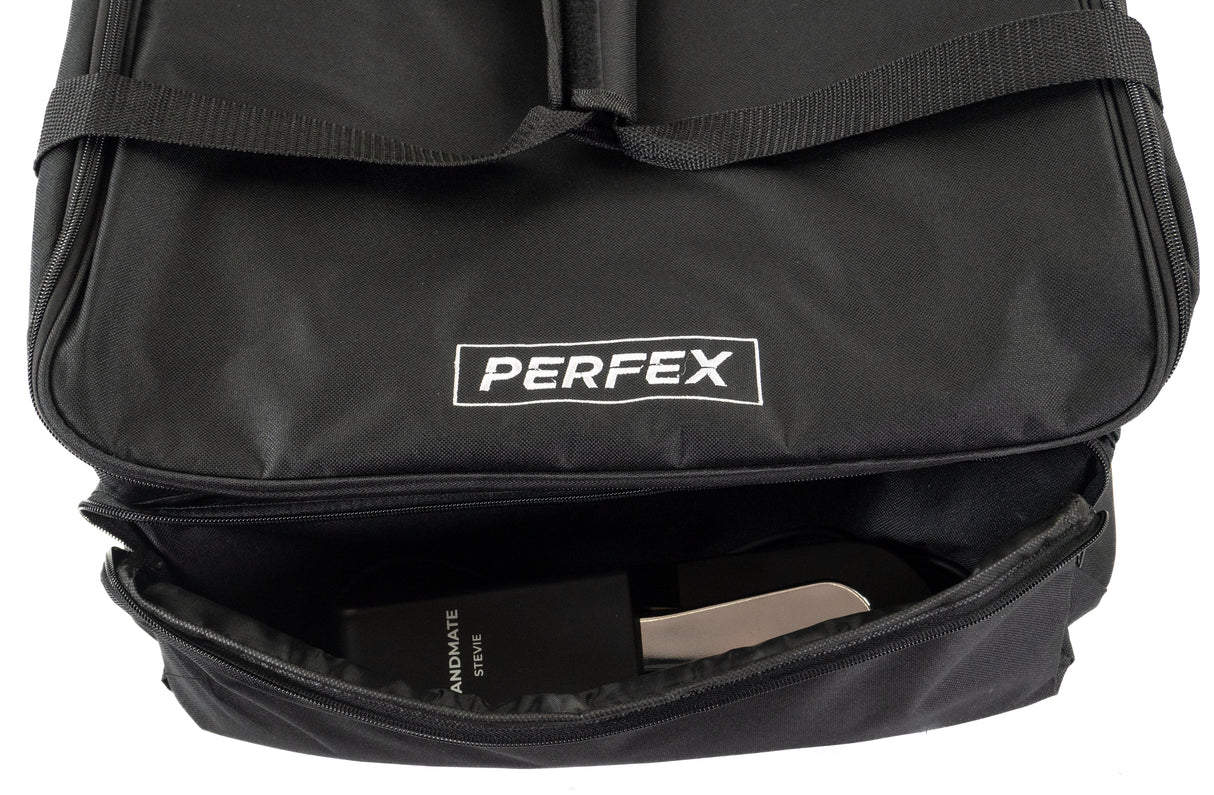 Perfex Universal Softbag, jossa on 4 lokeroa (L:48 x S:45 x K:28cm).
