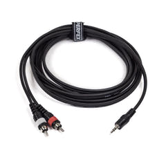 Perfex Minijack 2x RCA Phono Adapterikaapeli (3m)