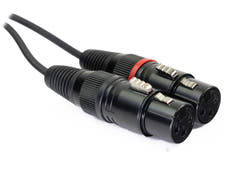 MINIJACK 3,5mm TRS uros - 2x XLR naaras (3m)