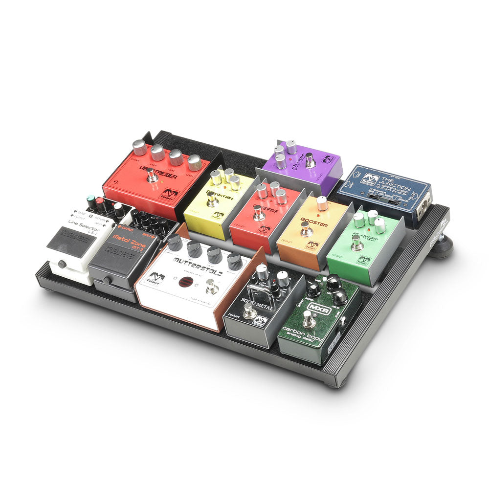 Palmer PEDALBAY® 40 - Kevyt pedalboard vaihdettavalla kokoonpanolla ja suojapehmeällä kotelolla, 45 cm