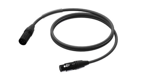 ProCab DMX/AES XLR han > XLR hun m/sort Neutrik - 5 m