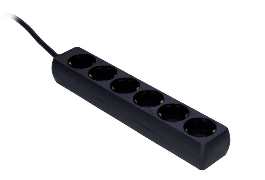 ProCab El skinne med 6 udtag, 1,5 mm²  kabel, 5 m