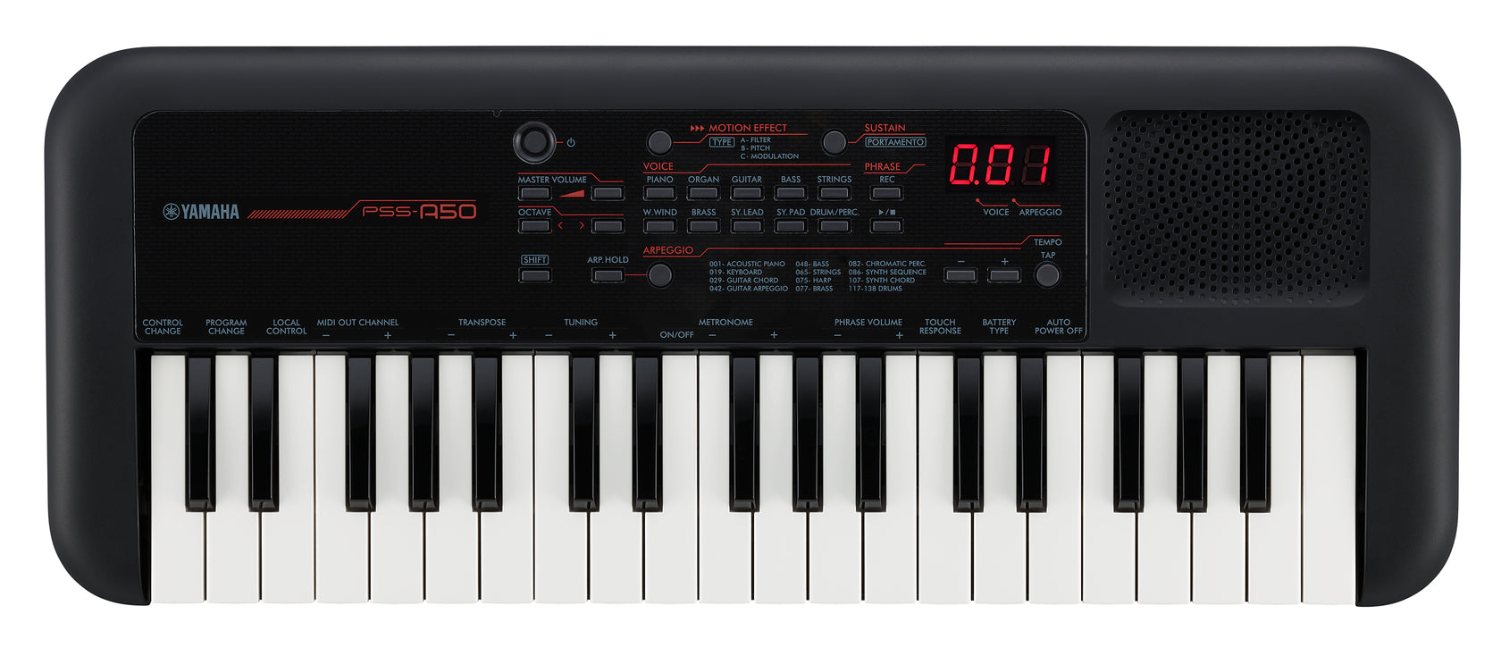 Yamaha PSS-A50 Keyboard (musta)
