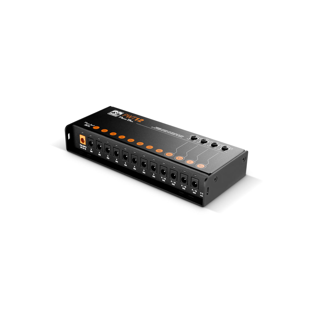 Palmer PWT 12 MK 2 – Universalinen virtalähde pedalboardille, 12 lähtöä