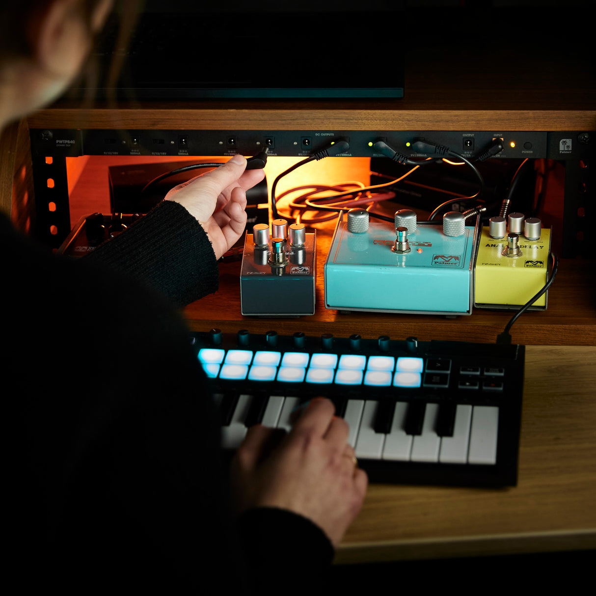 Palmer WT PB 40 RK - Strømforsyningsenhed med 8 udgange til rackmontering