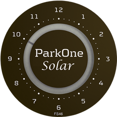 ParkOne Solar Pysäköintikello, Musta