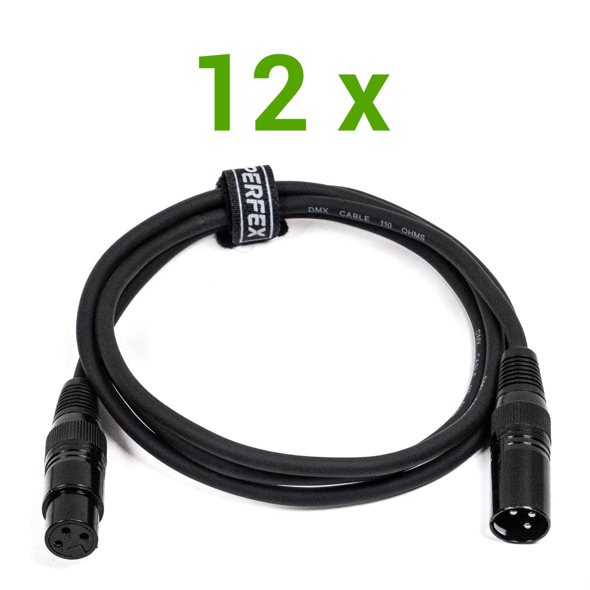 DMX Kabel Paketti (12x0,5m)
