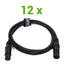 DMX Kabel Paketti (12x0,5m)