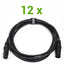 DMX Kabel Paketti (12x3m)