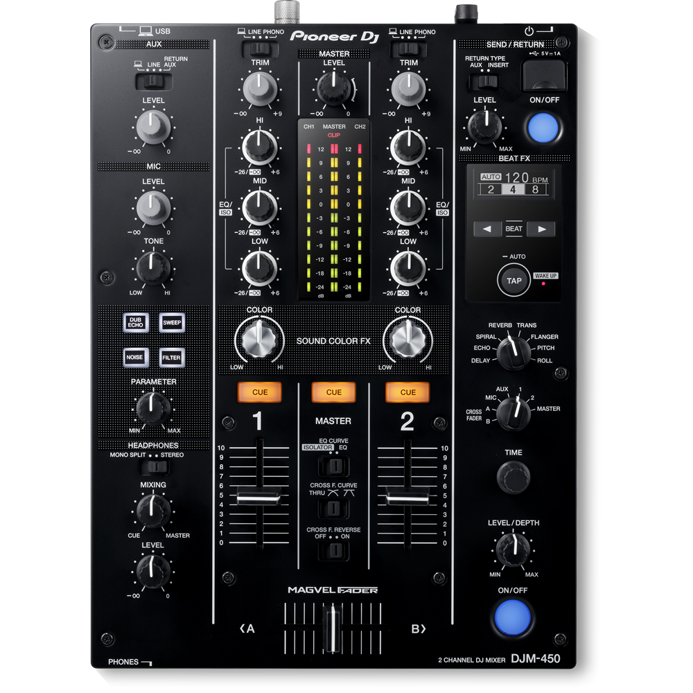 Pioneer DJ DJM-450 + PLX-1000 -paketti