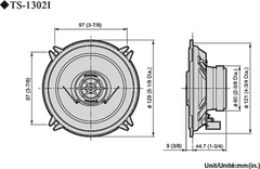 Pioneer TS-1302i Autokaiutin (13cm, 5,25")