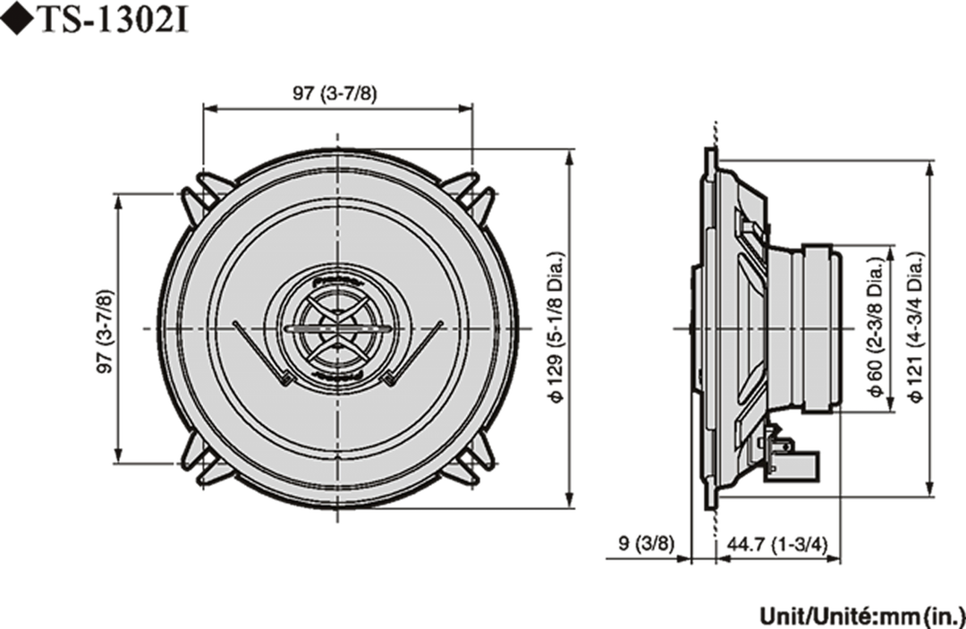 Pioneer TS-1302i Autokaiutin (13cm, 5,25")