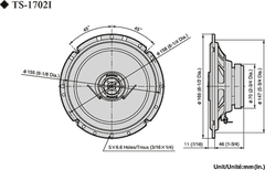 Pioneer TS-1702i Autokaiuttimet (17cm, 6,5")