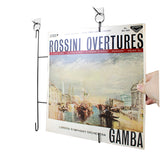 Metallinen vinyylilevyn ripustin (5x)