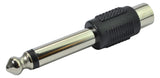 RCA-naaras 6,3 mm:n monojakkiin sovitin