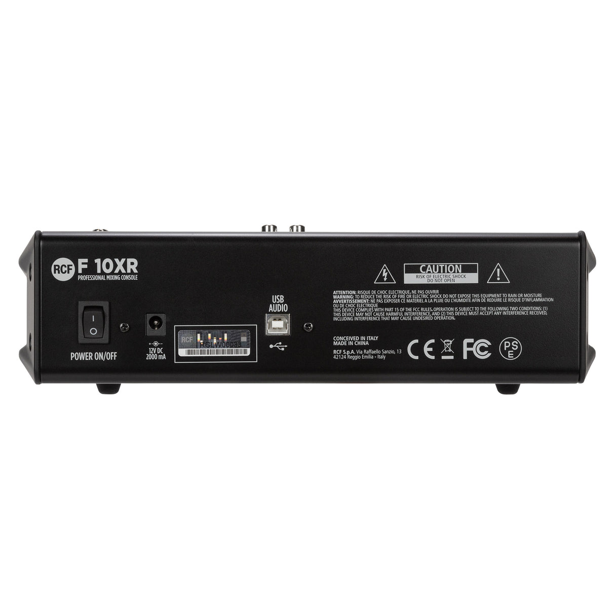 RCF F 10XR Live mikseri, DSP ja USB