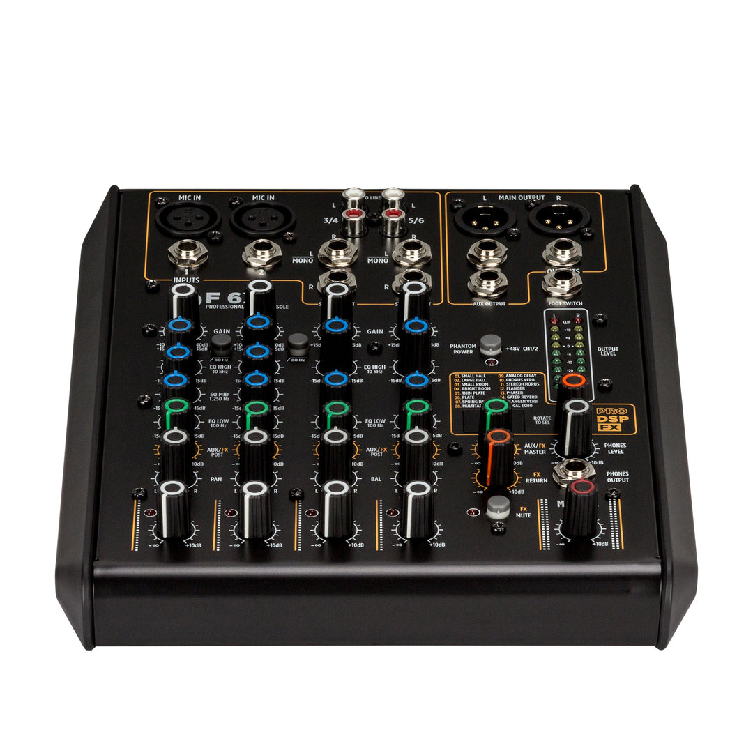 RCF mixer F 6X 6 kanaler og DSP -> RCF-miksaaja F 6X 6 kanavaa ja DSP